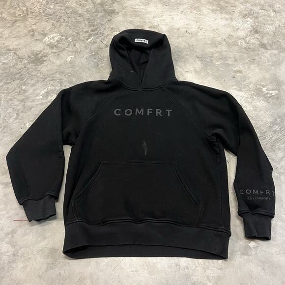 Comfrt Other - Comfrt Mens Fleece Pullover Hoodie Black Size Medium